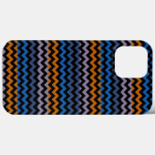 Orange Blue Black Zickzack Zigzag Case-Mate iPhone Hülle (Rückseite (Horizontal))