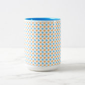 ORANGE & BLUE EASTER CHICKS ZWEIFARBIGE TASSE (Mittel)