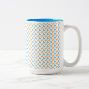 ORANGE & BLUE EASTER CHICKS ZWEIFARBIGE TASSE