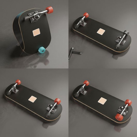 Orange & Blue Geometric Diamond-Muster-Tapeten Aufkleber