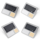 Orange & Blue Geometric Diamond-Muster-Tapeten Aufkleber