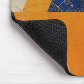 Orange Blue Geometric Mousepad (Ecke)