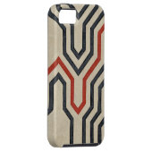 Orange & Blue Graphics Case-Mate iPhone Hülle (Rückseite/rechts)