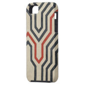 Orange & Blue Graphics Case-Mate iPhone Hülle (Rückseite Links)