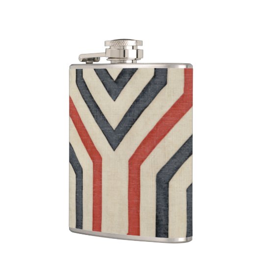 Orange & Blue Graphics Flachmann (Links)