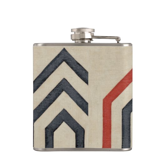 Orange & Blue Graphics Flachmann (Rückseite)