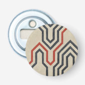 Orange & Blue Graphics Flaschenöffner (Vorderseite)