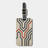 Orange & Blue Graphics Gepäckanhänger (Vorderseite vertikal)