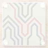 Orange & Blue Graphics Glasuntersetzer (Rückseite)