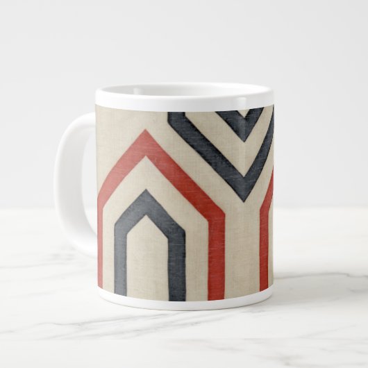 Orange & Blue Graphics Jumbo-Tasse (Vorderseite Links)