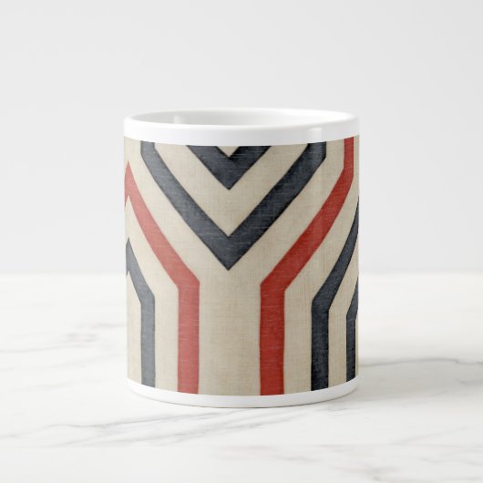 Orange & Blue Graphics Jumbo-Tasse (Vorderseite)