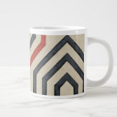 Orange & Blue Graphics Jumbo-Tasse (Rechts)