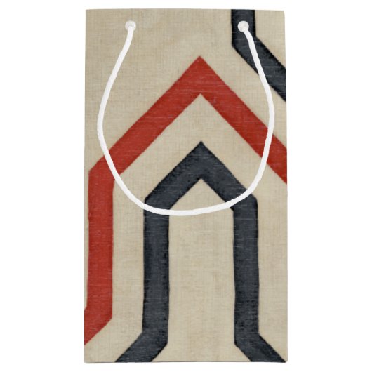 Orange & Blue Graphics Kleine Geschenktüte (Rückseite)