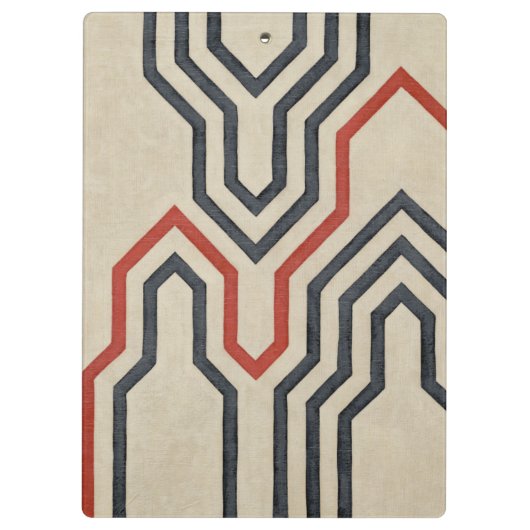 Orange & Blue Graphics Klemmbrett (Rückseite)