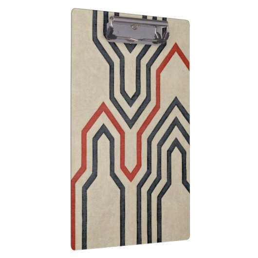 Orange & Blue Graphics Klemmbrett (Rechts)