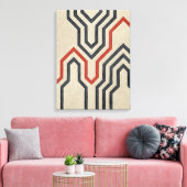 Orange & Blue Graphics Leinwanddruck (Insitu (Wohnzimmer))