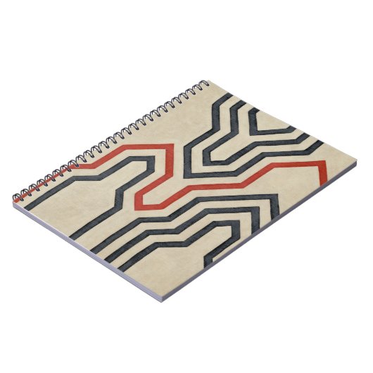 Orange & Blue Graphics Notizblock (Linke Seite)