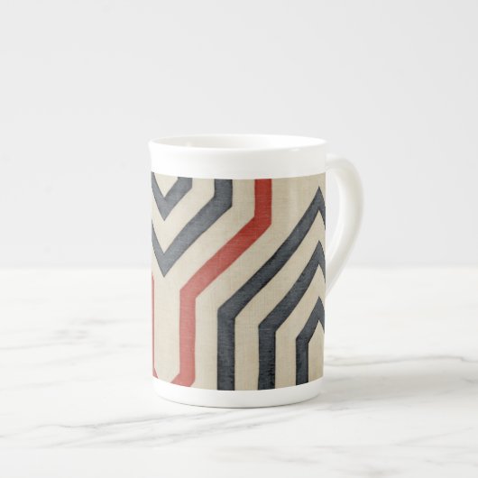 Orange & Blue Graphics Porzellantasse (Vorderseite Rechts)