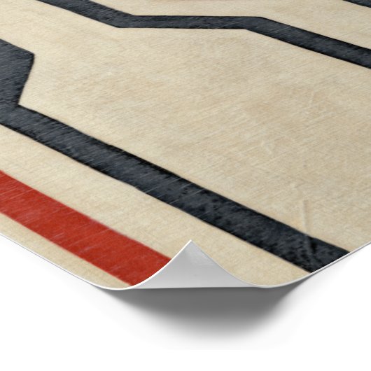 Orange & Blue Graphics Poster (Ecke)