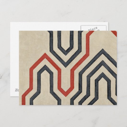 Orange & Blue Graphics Postkarte (Vorne/Hinten)