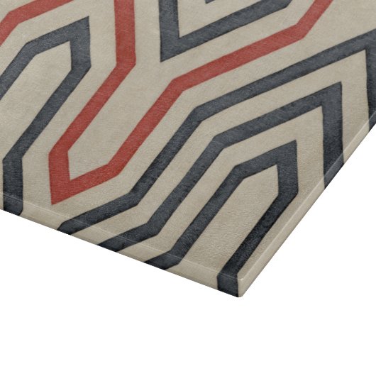 Orange & Blue Graphics Schneidebrett (Ecke)