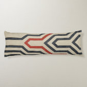 Orange & Blue Graphics Seitenschläferkissen (Rückseite)