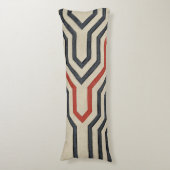 Orange & Blue Graphics Seitenschläferkissen (Vorderseite Vertikal)