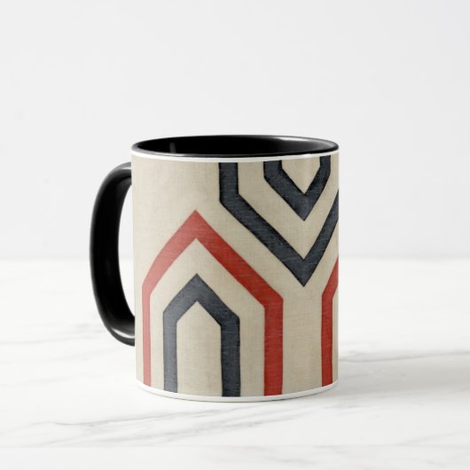 Orange & Blue Graphics Tasse (Vorderseite Links)