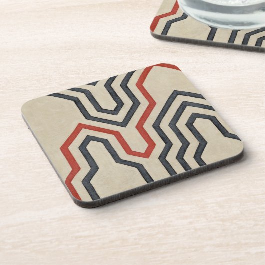 Orange & Blue Graphics Untersetzer (Linke Seite)