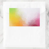 Orange Blue Green Pink Lila Modern Trendy Rechteckiger Aufkleber (Tasche)