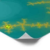 Orange/Blue Julia (Print) Poster (Ecke)