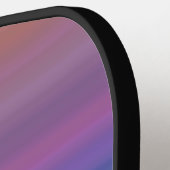 Orange Blue Lila Stripes Muster mit Name Pickleball Schläger (Linke Seite)