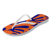 Orange Blue Loop Flip Flops Badesandalen (Schrägansicht)