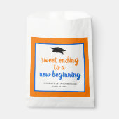 Orange Blue New Beginning Abschluss Fvor Bag Geschenktütchen (Vorderseite)