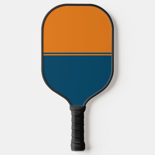 Orange & Blue Pickleball Paddle (Vorderseite)
