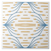 Orange Blue Pink Abstrakt mediterran