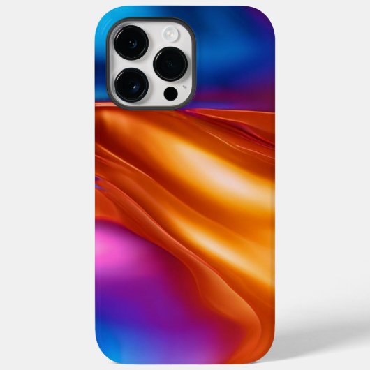 Orange Blue Pink Modern Case-Mate iPhone Hülle (Rückseite)