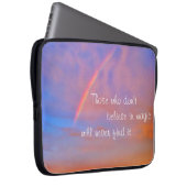 Orange Blue Rainbow Sunset Foto Glaubt an Magie Laptopschutzhülle (Vorne Rechts)