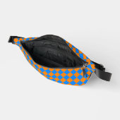 Orange Blue Schachbrett Diamond Pattern Bauchtasche (Offen)