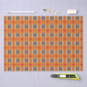 Orange Blue Seidenpapier (Handwerk)