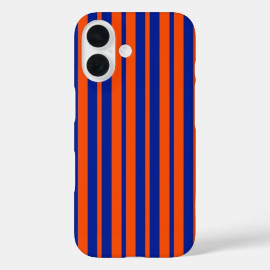 Orange Blue Stilelemente Design Streifen Case-Mate iPhone Hülle (Rückseite)
