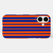 Orange Blue Stilelemente Design Streifen Case-Mate iPhone Hülle (Rückseite (Horizontal))