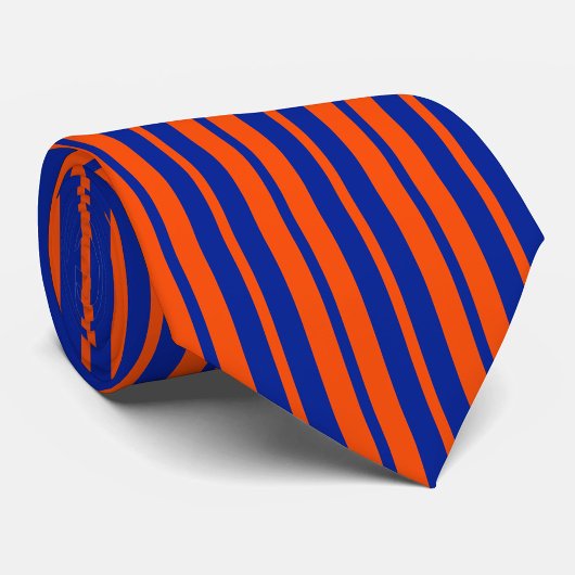 Orange Blue Stilelemente Design Streifen Krawatte