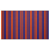 Orange Blue Stilelemente Design Streifen Stoff (Fat Quarter (45,7 x 55,9 cm))