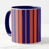 Orange Blue Stilelemente Design Streifen Tasse