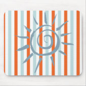 Orange Blue Stripe Star Mouse Pad! Mouse Pad Mousepad (Vorne)