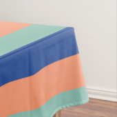 Orange & Blue Stripes Tie Tischdecke (Beispiel)