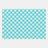 Orange & Blue Tartar kariertes Set im Sommer 3 Geschenkpapier Set (Vorderseite 2)
