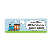 Orange/Blue Train Address Labels (Vorne)