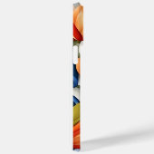 ORANGE BLUE WHUE 3-D SIEHE TULIP-BLUME Case-Mate iPhone HÜLLE (Rückseite / Rechts)